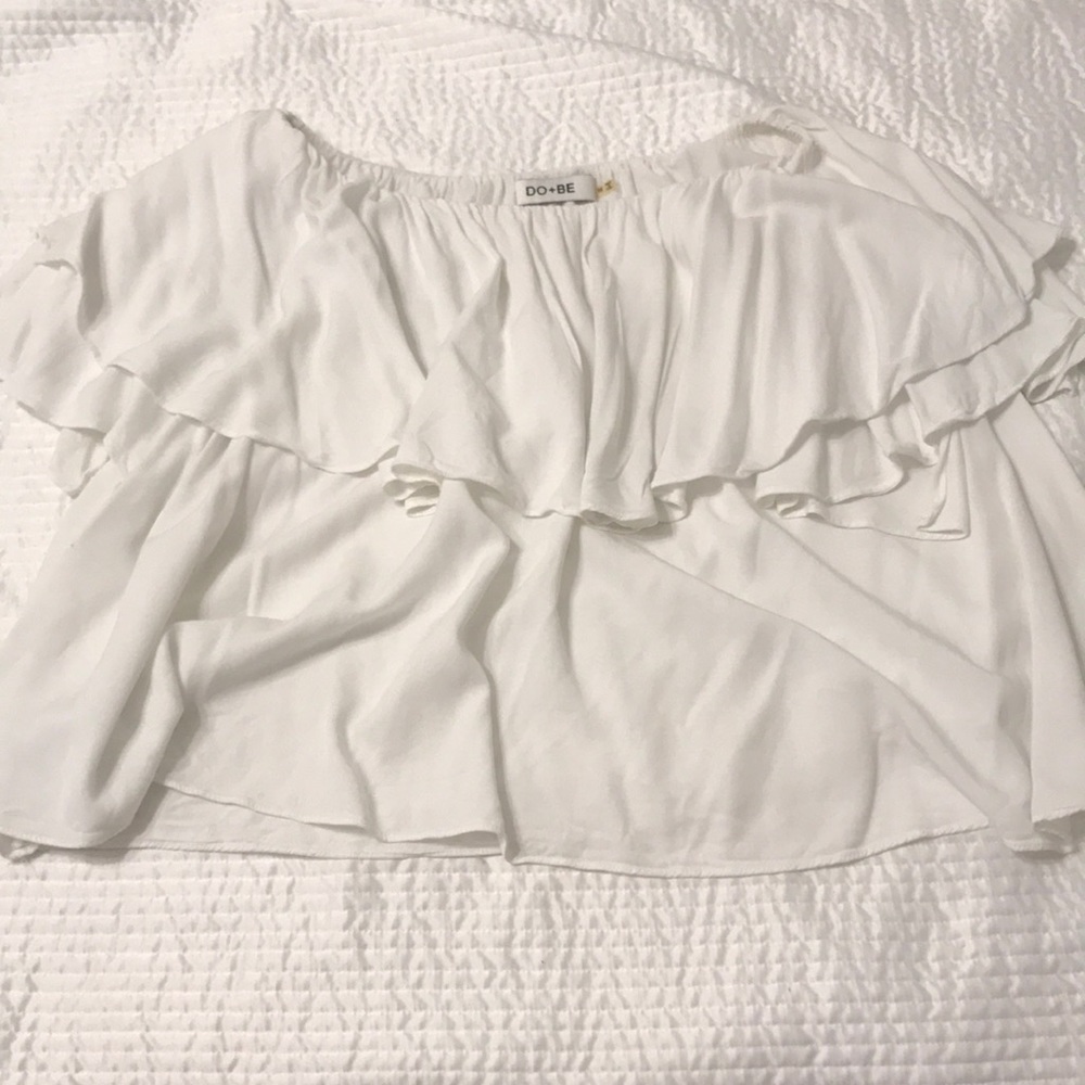 White off the shoulder top